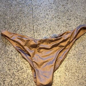 Like New! Beach Bunny Womens Size Medium Bronze Bikini Bottom MSRP $90